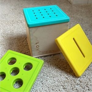 Lovevery 3-in-1 Hand-Eye Coordination Wooden Coin Box, Learning Toy for 13-15 M